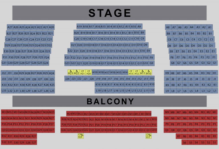 Seating Chart Gracie Theatre